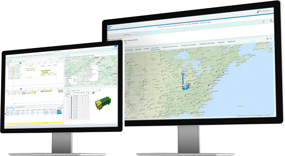 screenshot of SAP Transportation Management